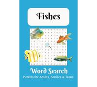 Fishes: Word Search Book For Adults, Teens, And Seniors
