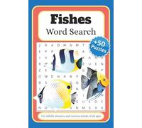 Fishes Word Search Puzzle Book: Word Searches with Easy to Read Print about Fishes, Sea creatures, fishing and More | 6x9 inches, 110 pages | 50+ Puzzles … Gift for Vacations, Holidays and Free Times