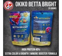 Fishfood Okiko Betta Bright for All Kinds of Betta Supercolor Fishfood 20 g
