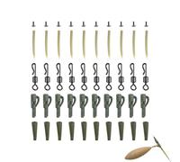 Fishing Accessories - Carp Fishing Accessory Set | Hooks, Quick Connectors, Sleeves intercambiabili, Anti-Twist Sleeves - for Carp, Trout, Perch, Rivers, Laghi, Reservoi, Freshwater