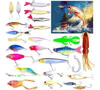 Fishing Advent | Calendario Avvento a 24 Giorni Con Esca | Per La Regalo Calza Natalizia | Idea Regalo Per Uomini Ragazzi tore