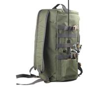 Fishing Backpack, Waterproof Fishing Gear Equipment Storage Bag, Rod Holders Included, Reel and Bait Organizer Pack, Durable Outdoor for Riverside Mountain Trekking Hiking Camping