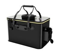 Fishing Bait Box - Portable Water Storage Bin,Black Outdoor Camping Barrel
