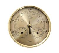 Fishing Barometer - 3-in-1 Barometer With Thermometer And Hygrometer | Durable Metal Frame Weather Station | 130mm Diameter - High-Precision Atmospheric Pressure Gauge For Home