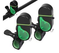 Fishing Bells for Rods - Sensitive Fish Bite Alarm with LED Light | Sensitive Fishing Bells LED Light 2 pezzi Fishings | Fish Accessories Gear for Saltwater Men Women Adult Festival