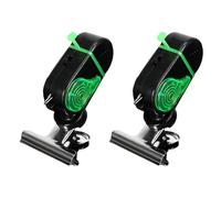 Fishing Bite Allarme Electronic Fishing Indicator, Portable Alert Bell, Fish Capture Clip, Bite Detection Device, 3,35 x 1,89 pollici, Black Single Flash, Green Double