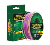 Fishing Braid Wire - Abrasion Resistant Line, Fast Water Cutting PE Cord | 328FT Strength Thread for Bass Angling, Smooth Casting Performance Tackle Accessory for Saltwater