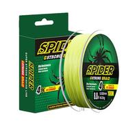 Fishing Braid Wire - Abrasion Resistant Line, Fast Water Cutting PE Cord | 328FT Strength Thread for Bass Angling, Smooth Casting Performance Tackle Accessory for Saltwater