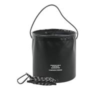 Fishing Bucket - 4L Water Tank Bait Bucket with Drawstring for Fishing Trips, Secure Gear Holder with Portable Design, Essential Equipment for BBQ Boat Kayak Beach Camping Outdoor Bass Crab Minnow