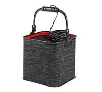 Fishing Container with Net | Portable Fishing Equipment | Waterproof Fishing Bucket, Fishing Tool Organizer, Multi-Use Fishing Bucket, Outdoor Fishing Supplies, Fishing Trip Essentials