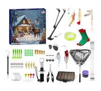 Fishing Countdown Calendar, 24-Day Fishing s with Lures and Tackle, Holiday Gift Box for Dad, Boyfriend, Husband, Angler, Fisherman Christmas 15,94 x 15,55 x 1,97 pollici