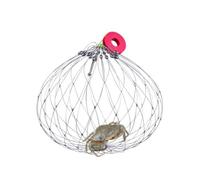 Fishing Crab Trap - 52cm Diameter Soft Steel Wire Cage, Stainless Steel andNylon Multi-Functional Net with Automatic Opening & Closing | Crab, Lobster andFish Catcher for Freshwater andSea Fishing