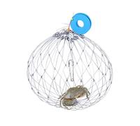 Fishing Crab Trap - 52cm Diameter Soft Steel Wire Cage, Stainless Steel andNylon Multi-Functional Net with Automatic Opening & Closing | Crab, Lobster andFish Catcher for Freshwater andSea Fishing