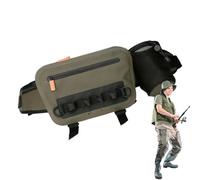 Fishing Gear Bag, Waterproof Fishing Backpack with Zipper, 3.15x4.72x8.66inch Adorable Adventure Camping Bags, Angler Fish Equipment Organizer, Outdoor Storage Pack for Adventure