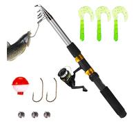 Fishing Gear Combination - Fishing Gear Kit, 12 Pieces Telescopic | Fishing Rod Sea Saltwater Freshwater Ice Bass Fishing Tackle Set Fishing Rods Kit, Children’s Fishing Kit [video game]