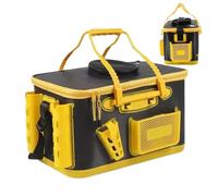 Fishing Gear Container, portatile Bait Tank, Multifunctional Storage Bucket, Foldable Waterproof Design, Easy Carry Handle, ideale per kayak e viaggi di mare
