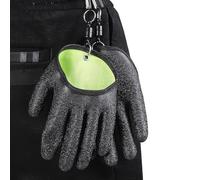 Fishing Glove, Magnet Gloves, 5.91x7.87x0.79 Inches Black Waterproof Fisherman Durable, Catfish Gear for Men, Women,Boyfriend, Husband, Father, and Professional Angler Accessory