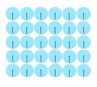 Fishing Hook Covers, Treble Hook Guards, Jig Protector Caps, Eva Shock-Resistant Material, Secure Fit, Ideal for Tackle Storage and Travel Safety, Blue, Red, 30 Pieces