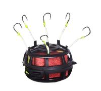 Fishing Hooks - Bait Gage | Reverse Bottom Bait Gage | 360 Degree Rotating 6-Hook Professional Rigs | Reverse Bottom Men Rig for Tilapia Catfish Adventures Camping Travel Husband Dad
