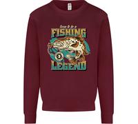 Fishing Legend Divertente Pescatore Uomo Felpa Maglione