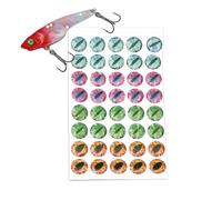 Fishing Lure Eyes - 3D Realistic Stick On Eyes for Soft and Hard Baits | Sturdy Adhesive Detailing Accessory for Crankbaits Jigs Spinnerbaits Bass Pike Trout Fishing Gear Tackle Enhancement 0.24 in