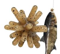 Fishing Lure - Saltwater Fishing Lures | Dice Fishings Lures | Mini Slow Sink Floating Urchin Shape Glitter Swimbait for Bass Catfish Salmon Sea Outdoor Water Lake River Woman Man Adults