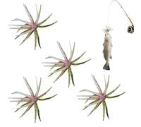 Fishing Lures - Slow Sinking Soft Fishing | Soft Floating Fishings Lures | 4 Pezzi Slow Sinking Fish Hooks for Women Men Beginner Lover for Trout Catfish Boat Trolling Pond Lake Stream