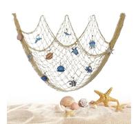 Fishing Net Decoration - Realistic Aesthetic Coastal Starfish Seashell