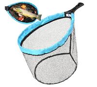 Fishing Net, Fishing Landing Nets Foldable with Durable Handle, Flexible Angling Catching Tool for Multiple Species, Heavy Duty Equipment Shrimp Trout Crawfish Granchio Catfish