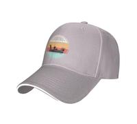 Fishing On A Boat in The Sea Donna Uomo Cappellino da Baseball Regolabile Berretto da Baseball Classic Snapback cap per Pesca All'Aperto Corsa