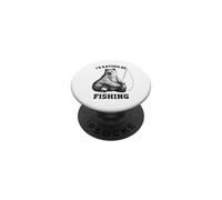 Fishing Pole Bear I'd Rather Be Fishing Funny Outdoors PopSockets PopGrip Adesivo