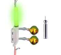 Fishing Pole Clamp on Light - Waterproof Fishing Rod Tip Lamp,Fish Finder Lamp Stable Glow Stick Night Accessory for Beginners Adults Enthusiasts