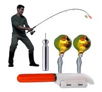 Fishing Pole Clip on Light - Stabile Ricaricabile Fish Alert | Stabile Ricaricabile Night Fish Finder Lampada | Fishing Rod Lights Impermeabile Indicator for Professionals Beginners Adults Use