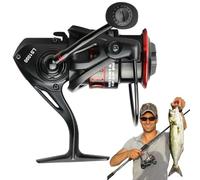 Fishing Reel, Angling Wire Wheel, Ergonomic Anti Slip Handle and Smooth Casting Performance, Freshwater Fishing Reels for Offshore Crappie Bass Inshore Ice Catfish