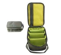 Fishing Reel Bag, Fishing Tackle Bag, Portable Tackle Bag, Outdoor Fishing Gear Case, Multiple Compartments, Oxford Cloth, Zippered Pouch, 8.98x6.1x4.06 Inches for Gear, Reels, and Accessories