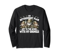 Fishing Retirement Plan off To The River with My Gnomies Maglia a Manica