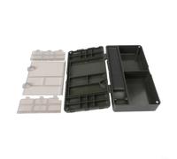 Fishing Rig Organizer Box with 10 Storage Pins | Includes 10 rig pins, deep slots for spools, holds scissors and tools, 24cm length, carp specific