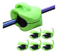 Fishing Rod Clips - 6-Pack Anti-Slip Holders, Multi-Functional Reusable Rod Ties for Fishing Rods Protection | Compact and Portable, Compatible with Most Rods Sizes, Beach, Sea, Surfing, Travel Use
