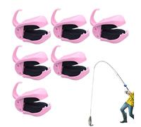 Fishing Rod Holder Clip - 6 PCS Anti-Slip, Multi Functional Reusable Fish Rod Clips | Rods Protector for Seawater River Lake Stream, Compact Portable Ties for Holiday, Fishing Trips