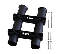 Fishing Rod Holder, Compact Rack Stand to Rods Storage & Support, Bracket Mount Organizer for Boat, Kayak, Truck, Trailer, Yacht, Cooler, Outdoor Fishing Trips, Color Black and White