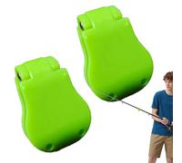 Fishing Rod Tie Holder, 2 Pieces Pole Keeper, Rod Tie Tackle Clips with Durable Design, Accessory with Secure Fixation, Organizer with Easy Installation, Men Adults Beach Lake Fishing Use