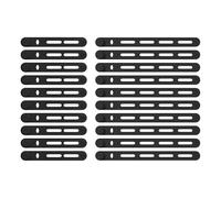 Fishing Rod Tie Strap,Fasce in Silicone per Attrezzatura da - 20 Pezzi Cinghie Elastiche Angolari Impermeabili per Stand Up Paddle Camping Caccia Giardinaggio Escursionismo - per Pontone Kayak Paddleb