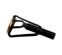 Fishing Rod Tip Guide Ring Stainless Steel Ceramic | Stainless steel frame, ceramic insert, reduces line friction, prevents wear, black finish