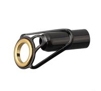 Fishing Rod Tip Guide Ring Stainless Steel Ceramic | Stainless steel frame, ceramic insert, reduces line friction, prevents wear, black finish