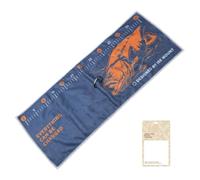 Fishing Ruler Clip, Foldable Measure with Precise Portable Design, Towel | Boat Kayak Fish Ruler Hand Towel for Boat Kayak Yacht Dock Pier River Lake Sea