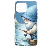Fishing Scene With Fisherman Gnome Grandpa For Fishing Lover Custodia per iPhone 16 Pro Max