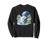 Fishing Scene With Fisherman Gnome Grandpa For Fishing Lover Felpa