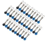 Fishing Sinker Slide Blu in Acciaio Inossidabile 100pezzi | Acque Profonde e Correnti Rapide, Anti-corrosione, Riduce la Torsione della Lenza