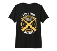 Fishing Solves Most of My Problems Hunting Hunter Life Maglietta Premium