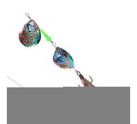 Fishing Spinner Baits, Casting Sinking Spinnerbaits, Long Distance Lure with 3.9 Inches, Realistic Sequins Lures for Bass, Salmon, Walleye, Catfish, Musky, Lake, River Fishing, Silver